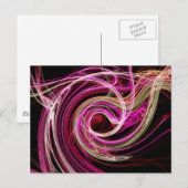 ピンク渦 ポストカード (正面/裏面)