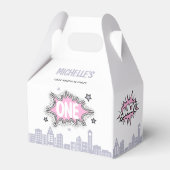 ピンク漫画ブックスーパーガールゲーブルビーフボックス フェイバーボックス (裏面サイド)