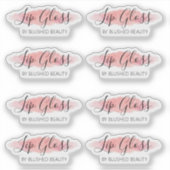 ピンク澄んのリップグロスラベル（幅1.9インチ） シール (正面)