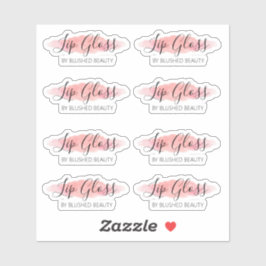 ピンク澄んのリップグロスラベル（幅1.9インチ） シール