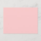 ピンク無地のの背景くもの巣カラーFFCCCC ポストカード (正面)