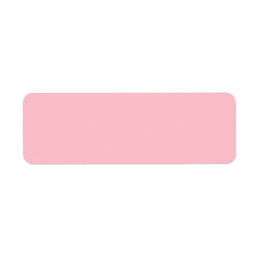 ピンク無地のク空白の ラベル (正面)