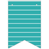 ピンク熱帯フラミンゴ-及び青ベビーシャワー バンティングフラッグ (第2の旗)