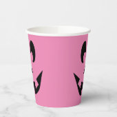ピンク熱狂するジャック・オランタン 紙コップ (左)
