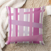 ピンク熱狂するラインデザインレトロ装飾用クッション クッション (ブランケット)