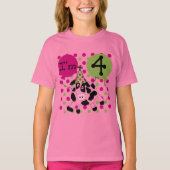 ピンク牛の4th誕生日Tシャツとギフト Tシャツ (正面)