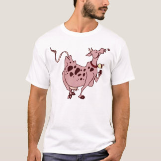 ピンク牛 Tシャツ