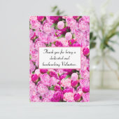 ピンク牡丹ありがとうボランティア サンキューカード (スタンド正面)