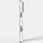 ピンク牡丹の水色プリントのケース Case-Mate iPhoneケース (裏面 / 右)