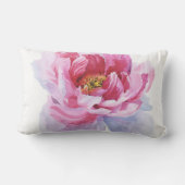 ピンク牡丹の腰枕 ランバークッション (裏面)