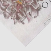 ピンク牡丹の花の植物性ドラゴンフライフランスのクラフト 薄葉紙 (詳細)