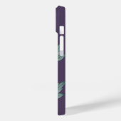 ピンク牡丹の花フローラ水色 Case-Mate iPhoneケース (裏面 / 左)