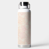 ピンク牡丹の花柄 ウォーターボトル (背面)