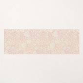 ピンク牡丹の花柄 ヨガマット (正面(横))