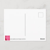 ピンク牡丹はがき ポストカード (裏面)