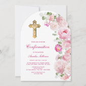 ピンク牡丹アーチの確認 招待状 (正面)