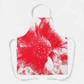 ピンク牡丹エプロン エプロン (正面)