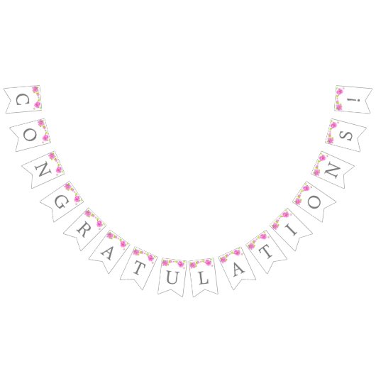 ピンク牡丹カスタマイズ可能なすべての行事バナー バンティングフラッグ (全)