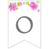 ピンク牡丹カスタマイズ可能なすべての行事バナー バンティングフラッグ (第2の旗)