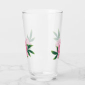 ピンク牡丹ガラス タンブラーグラス (左)