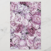 ピンク牡丹スクリプトモノグラムサロンサービスメニュー チラシ (裏面)