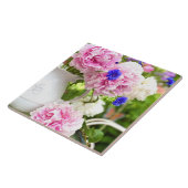 ピンク牡丹セラミックタイル タイル (側面)