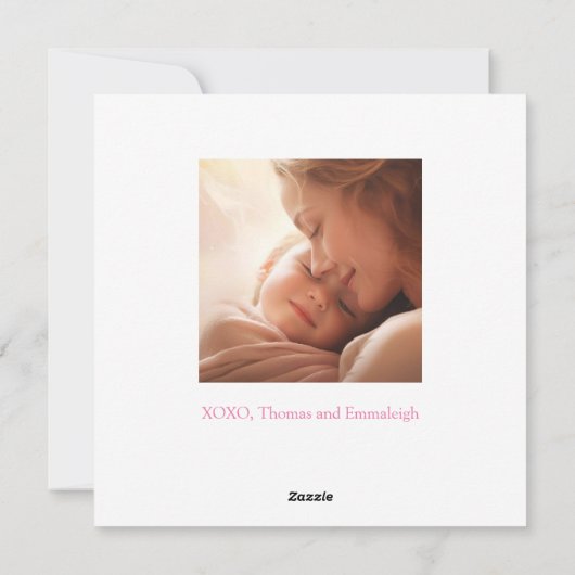 ピンク牡丹ハッピーマザーズデー シーズンカード (裏面)