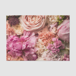 ピンク牡丹バラフローラ背景ティッシュペーパー 薄葉紙