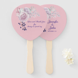 ピンク牡丹パープルジオメトリックフレーム結婚ズ ハンドファン