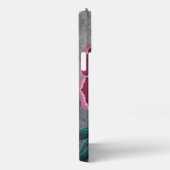 ピンク牡丹ファインアート iPhoneケース (右側面)