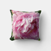 ピンク牡丹フォトコテージファームハウスフローラガーデン クッション (正面)
