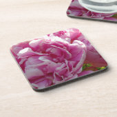 ピンク牡丹フォトコテージファームハウスフローラガーデン コースター (左側)