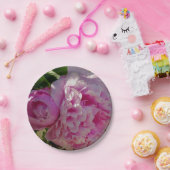 ピンク牡丹フォトコテージファームハウスフローラガーデン ペーパープレート (パーティー)