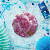 ピンク牡丹フォトコテージファームハウスフローラガーデン ペーパープレート (パーティー)