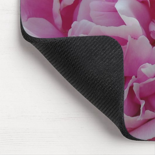 ピンク牡丹フォトコテージファームハウスフローラガーデン マウスパッド (コーナー)