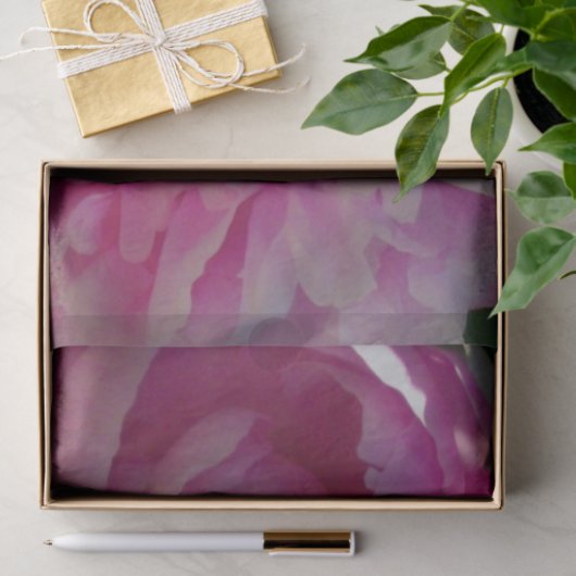 ピンク牡丹フォトコテージファームハウスフローラガーデン 薄葉紙 (ギフト)