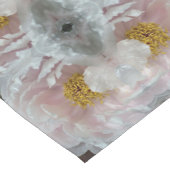 ピンク牡丹フラワーセンター抽象芸術模様 ショートテーブルランナー (コーナー)