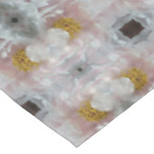 ピンク牡丹フラワーセンター抽象芸術模様 テーブルクロス (アングル)