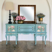 ピンク牡丹フラワーバタフライティール（緑がかった色）デコペ縁どー 薄葉紙