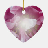 ピンク牡丹フラワー婚約 セラミックオーナメント (裏面)