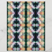 ピンク牡丹フラワー抽象芸術スクラップブック紙 (裏面)