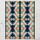 ピンク牡丹フラワー抽象芸術スクラップブック紙 (正面)