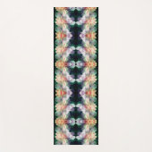 ピンク牡丹フラワー抽象芸術 ヨガマット (正面)