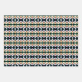 ピンク牡丹フラワー抽象芸術 ラッピングペーパーシート (正面2)