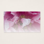 ピンク牡丹フラワー結婚式の引き出物ラベル (裏面)