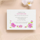 ピンク牡丹フローラピンクアフターパーティー エンクロージャーカード