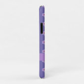ピンク牡丹フローラモノグラムパープル Case-Mate iPhoneケース (裏面/右)