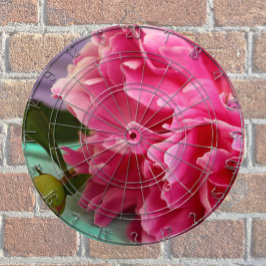 ピンク牡丹フローラ写真 ダーツボード