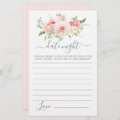 ピンク牡丹フローラ緑化デイトナイトカード (正面/裏面)