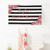 ピンク牡丹ブライダルシャワーフローラ背景 横断幕 (インサイチュ)